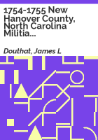 1754-1755_New_Hanover_County__North_Carolina_militia_records