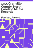 1755_Granville_County__North_Carolina_militia_records