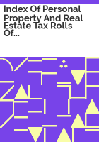 Index_of_personal_property_and_real_estate_tax_rolls_of_Tulsa_County__Oklahoma