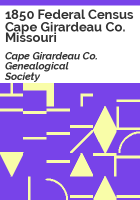 1850_Federal_census_Cape_Girardeau_Co__Missouri